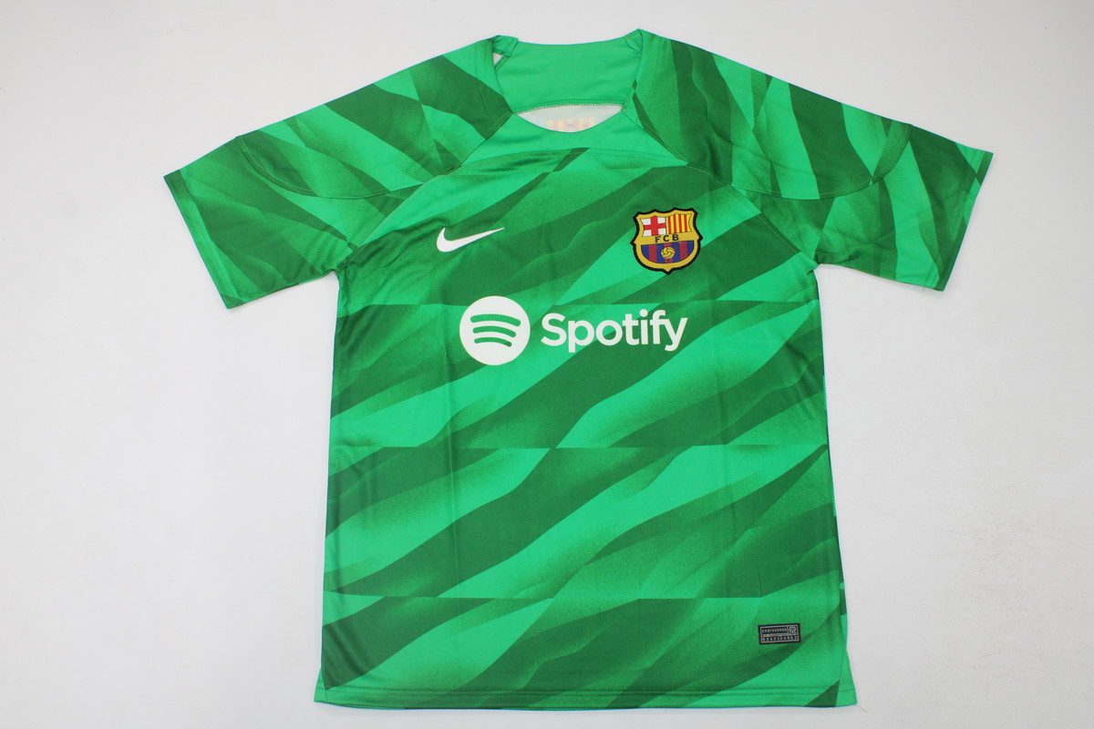 AAA Quality Barcelona 23/24 GK Green Soccer Jersey